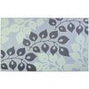 Homefires Serenity Garden Rectangle Rug – 3' x 5' Indoor/Outdoor Floral Design in Soft-Toned, Hand-Hooked Polyester