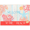 Olivia’s Home Coastal Welcome Mat – "Welcome To The Beach" Coir Doormat for Larger Doorways