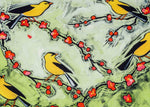 Olivia’s Home Indoor Entry Rug – Nature-Inspired Goldfinches Design, 22