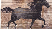 Olivia's Home Barnwood Horse Indoor Rug – Decorative Equestrian Entry Mat