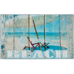 Olivia's Home Beach Lounging Doormat – Indoor Decorative Accent Rug, 22" x 32", Coastal Chairs Design, Relaxed Rectangle Floor Mat