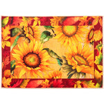 Olivia’s Home Framed Sunflowers Doormat – Indoor Decorative Mat, 22" x 32", Vibrant Sunflower Artwork with Framed Design