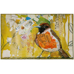 Olivia’s Home Robin Comes Bobbin’ Doormat – Indoor Decorative Mat, 22" x 32", Cheerful Robin Bird Artwork for Entryways & Living Spaces