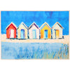 Olivia's Home Beach Cabanas Doormat – Colorful Coastal Indoor/Outdoor Mat