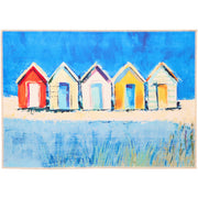 Olivia's Home Beach Cabanas Doormat – Colorful Coastal Indoor/Outdoor Mat
