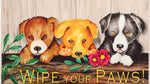 Fun Dog Paw Doormat – Wipe Your Paws Indoor Entry Rug