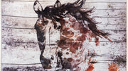 Natural Coir Door Mat with Horse Print – Perfect for Cabins & Farmhouse Decor