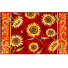 Rustic Sunflower Entry Rug – Olivia’s Home 22×32×0.25 Indoor Polyester Floral Mat