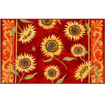 Olivia’s Home Provencial Sunflowers Doormat – 22"x32"  Indoor Rectangle Polyester Mat with Rustic Yellow Floral Design