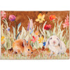 Whimsical Spring Entry Mat – Springtime Bunnies 22" x 32" 