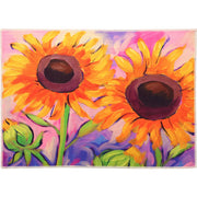 Farmhouse Floral Entry Mat – Sunflowers in the Breeze Theme