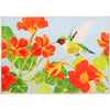 Olivia’s Home Hummingbird Mat – Nasturtium & Ruby Throat Design