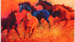 Western Welcome Doormat with Running Horses – 22'x32