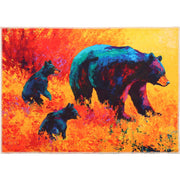 Rustic Lodge Black Bear Doormat for Cabin Entryways