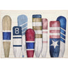 Coastal Sculling Oars Indoor Mat for Nautical Entryways