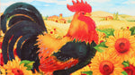 Olivia’s Home Country Welcome Mat with Sunflowers and Hen