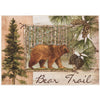 Lodge Bear Doormat – 22x32 Rustic Entry Mat with Brown Bear Trail Design