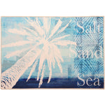 Olivia's Home Salt, Sand, Sea Doormat – 22" x 32" Nautical Indoor/Outdoor Entry Mat