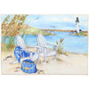 Olivia’s Home Nautical Entry Mat – Picnic by the Sea, Indoor Floor Decor