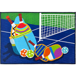 Olivia’s Home Let’s Play Pickleball Doormat, 22" x 32", Sports Theme Indoor/Outdoor Entry Mat for Game Room or Patio