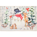 Olivia's Home Joyful Snowman Doormat – 22"x32" Indoor/Outdoor Holiday Entry Mat with Winter Banner Design and Festive Colors