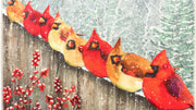 Christmas Birds Doormat – Peaceful Entry Rug with Cardinals