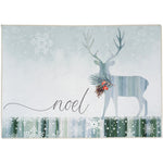 Olivia's Home Noel Deer Doormat – 22"x32" Indoor/Outdoor Holiday Entry Mat with Festive Reindeer Design for Winter Decor