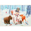 Olivia’s Home Christmas Doormat – Snowman With Deer Design