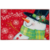 Winter Snowman Entry Mat for Indoor Christmas Decor – 22"x32"