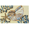 Coastal Entry Rug – Homefires Nautilus Shell Doormat for Indoor/Outdoor Use