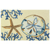 Coastal Sand Dollar Doormat – Homefires La Playa Rug for Entryways