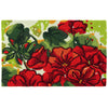 Red Geranium Doormat – Homefires Bold Floral Entry Rug