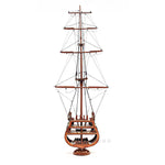 USS Constitution Cross Section – 34 in – Handcrafted Wooden Ship Model with Detailed Decks By Old Modern Handicrafts