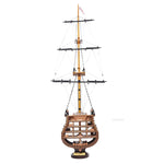 HMS Victory Cross Section – 35.25 in – Handcrafted Wooden Ship Model with Detailed Decks By Old Modern Handicrafts