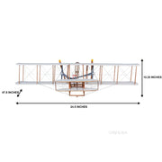 1903 Wright Brother Flyer Model – 10.25 in – 1:10 Scale Handmade Cedar Wood By Old Modern Handicrafts