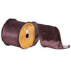 Vickerman Q173270 4" X 10Yd Chocolate Plush Velvet Ribbon