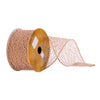 Vickerman Q214615 2.5" X 10 Yards Beige Ribbon