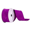 Vickerman Q214865 2.5" X 10 Yards Purple Faux Suede Ribbon