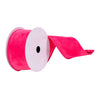 Vickerman Q214869 2.5" X 10 Yards Pink Faux Suede Ribbon