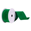 Vickerman Q214875 2.5" X 10 Yards Green Faux Suede Ribbon