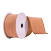 Vickerman Q214879 2.5" X 10 Yards Tan Faux Suede Ribbon