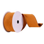 Vickerman Q214883 2.5" X 10 Yards Camel Faux Suede Ribbon