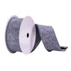 Vickerman Q215001 2.5" X 10 Yards Pewter Felt Ribbon