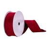 Vickerman Q215007 2.5" X 10 Yards Burgundy Felt Ribbon