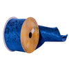 Vickerman Q220531 2.5" X 10 Yards Blue Velvet Ribbon.