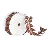 Vickerman Q222973 2.5" X 5 Yards Brown Harvest Leaves Wired Edge Christmas Ribbon.