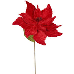 Vickerman QG162703 22" Red Poinsettia Artificial Christmas Flower 6 Per Bag