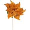 Vickerman QG162728 22" Copper Poinsettia Artificial Christmas Flower 6 Per Bag