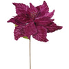 Vickerman QG162745 22" Mauve Poinsettia Artificial Christmas Flower 6 Per Bag