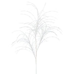 Vickerman QG164001 34" White Glitter Grass Artificial Christmas Spray. Includes 6 Sprays Per Pack.